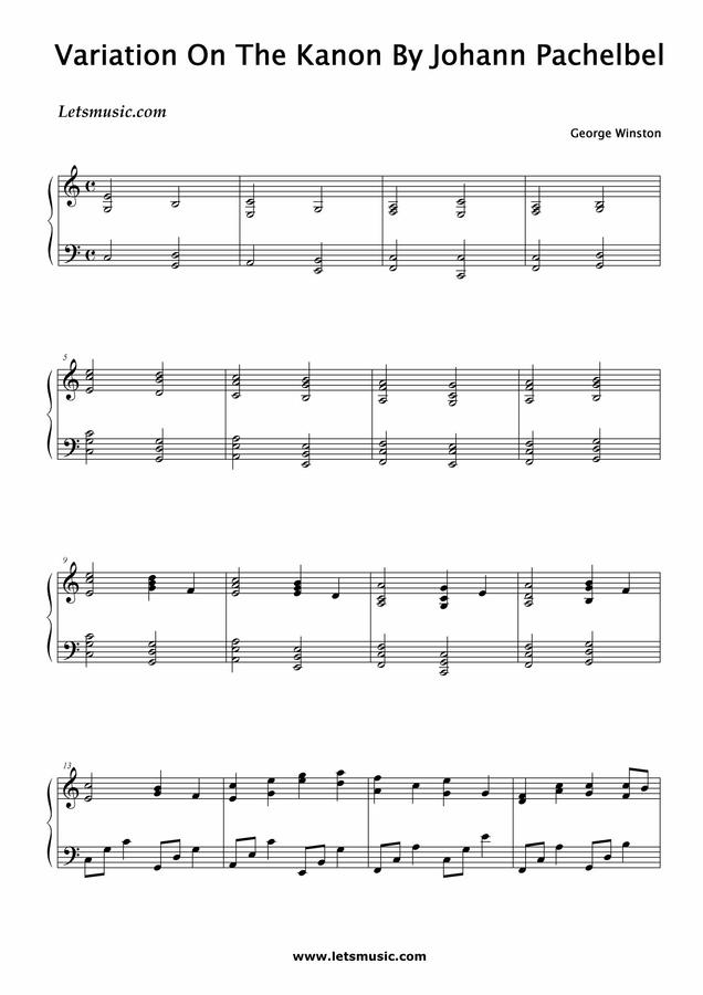J. Pachelbel (파헬벨) - 캐논 변주곡
