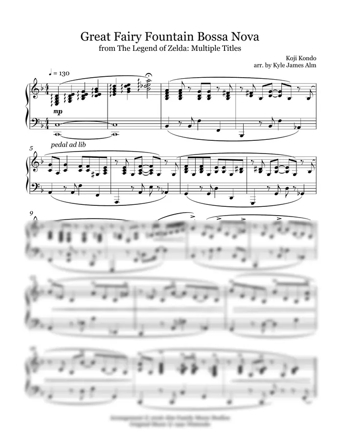 콘도 코지 - Great Fairy Fountain Bossa Nova