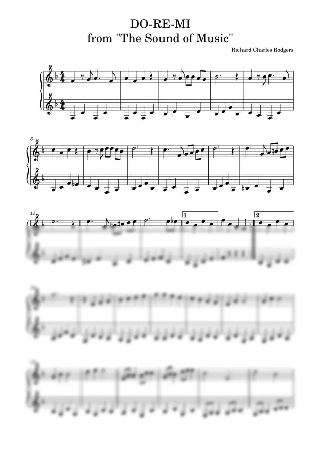 Richard Rodgers - Do-Re-Mi (토이피아노 / 25건반 / 사운드 오브 뮤직)