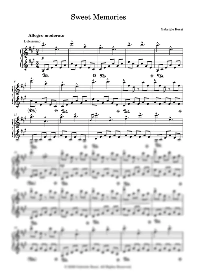 Gabriele Rossi - Sweet Memories