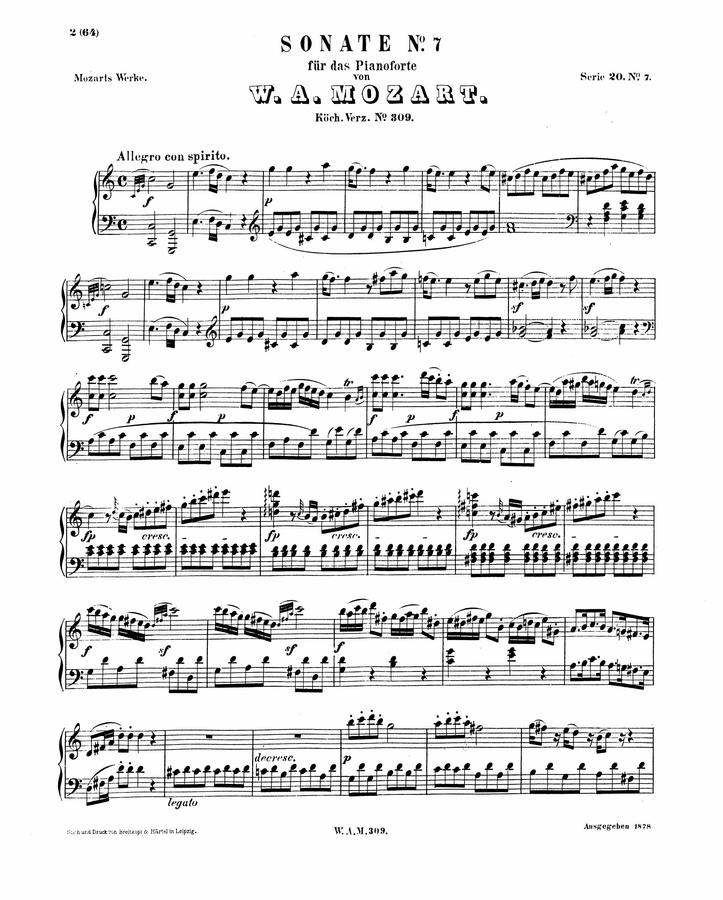 Mozart - klaviersonata nr.7 전악장