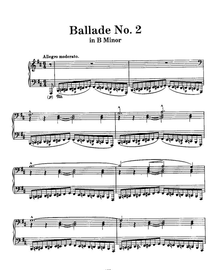 F. Chopin (쇼팽) - Ballade No.2 In F Major (발라드 2번)