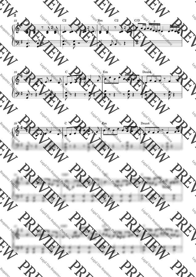 Ariana Grande - Santa Tell Me (중급 악보) by My Favorite Piano1