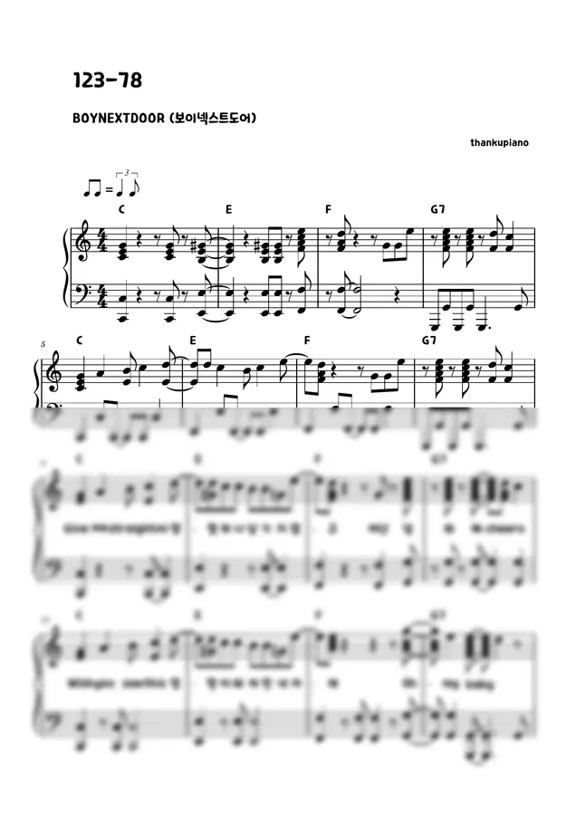 BOYNEXTDOOR - 123-78 (C Key)