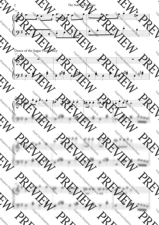 Tchaikovsky (차이코프스키) - 호두까기 인형 메들리 (쉬운 악보) by riri-hi1