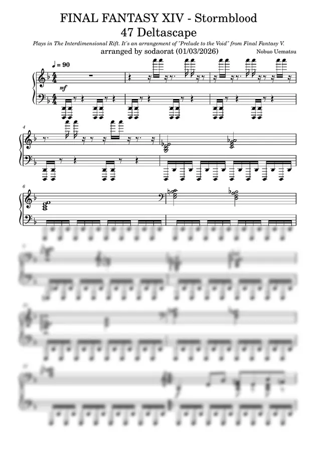 Nobuo Uematsu - FINAL FANTASY XIV - StB - 47 Deltascape デルタスケープ 〜次元の狭間オメガ:デルタ編〜