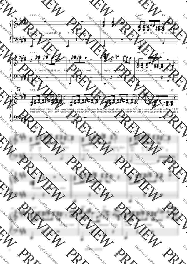 BOYNEXTDOOR - Hollywood Action (반주악보) by 피아노정류장1