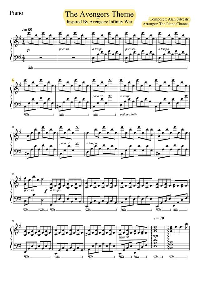 어벤져스 OST - Infinty War Tutorial
