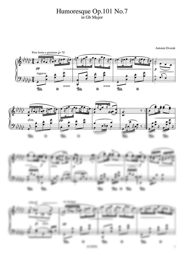 A. Dvorak (드보르작) - Humoresque Op.107 No.7 (유모레스크) (명곡) by JUNPIN0