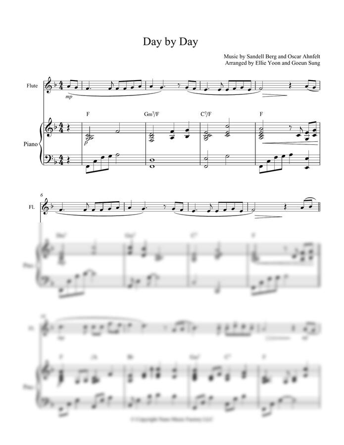 Sandell Berg - 날마다 숨쉬는 순간마다 Day by Day (for FL PF) by Ellie Yoon0