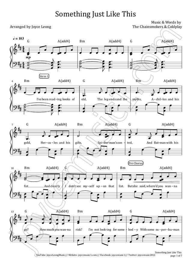 The Chainsmokers, Coldplay - Something Just Like This by Joyce Leong0