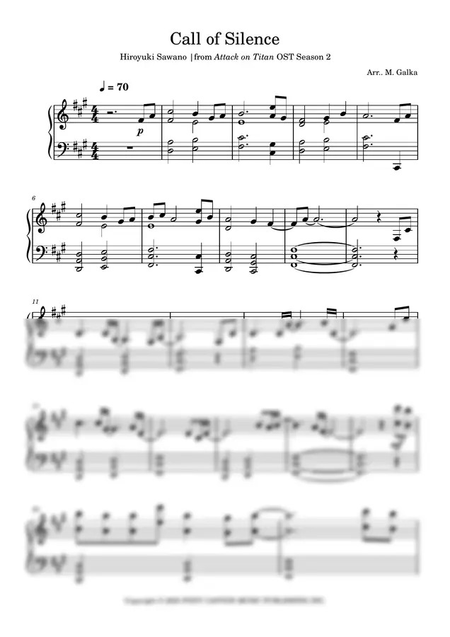 Hiroyuki Sawano - Call of Silence (from Attack on Titan Season 2)