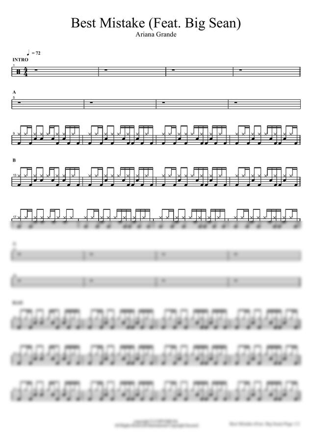 Ariana Grande - Best Mistake (Feat. Big Sean) by COPYDRUM0