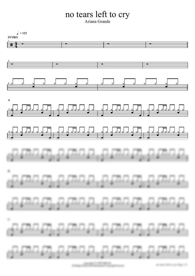 Ariana Grande - no tears left to cry by COPYDRUM0
