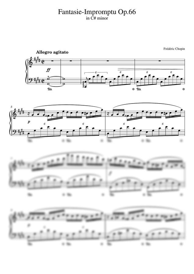 F. Chopin (쇼팽) - Fantasie-Impromptu Op.66 (즉흥환상곡) (명곡)