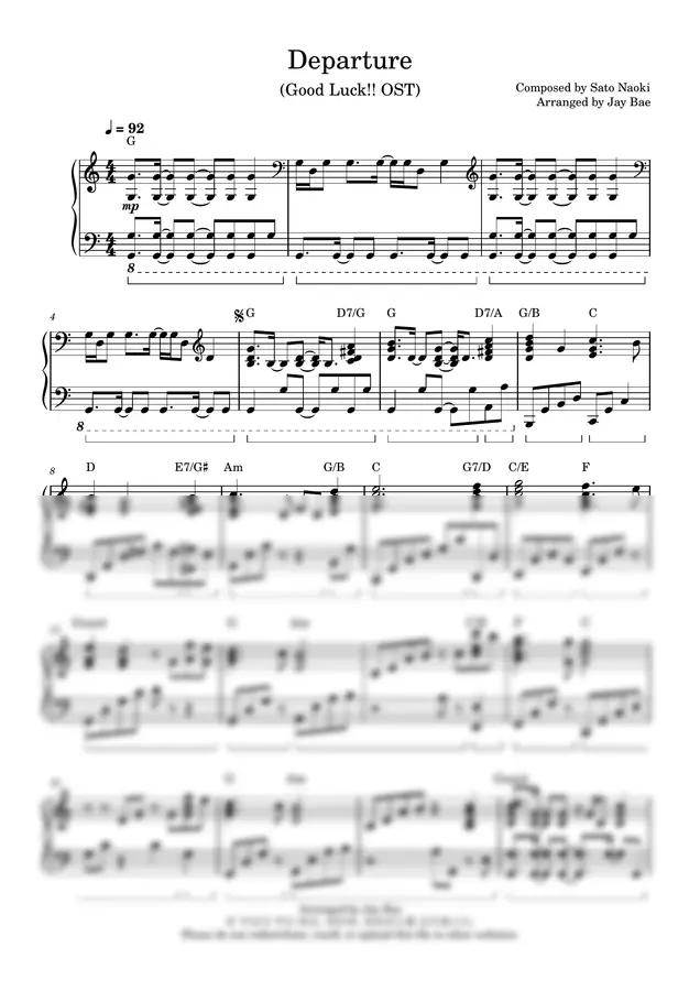 Sato Naoki - Departure ((Good Luck!! OST))