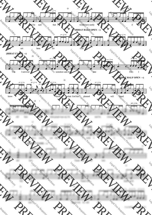 악보 > Donnie McClurkin Im Still Here by 카피드럼