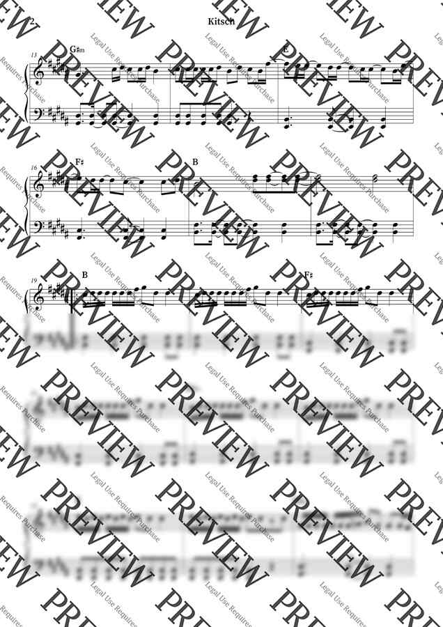 악보 > IVE (아이브) Kitsch (쉬운키 포함) by HISHINE