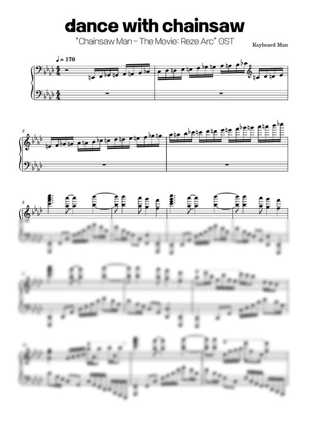 우시오 켄스케 - dance with chainsaw (극장판 체인소 맨 : 레제편 덴지 vs 레제 최종전 테마곡) by Keyboard Man0