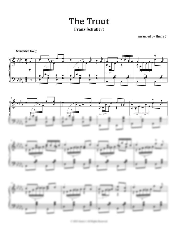 F. Schubert (슈베르트) - The Trout (송어) by Jinnie J0