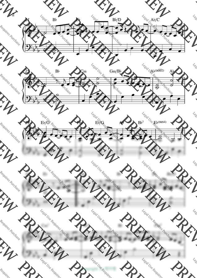 스탠딩 에그 - Little Star (리틀스타) 16분음표없음 - 원키(Eb) / 잔잔함 / 코드포함 (쉬운중급/연주용) by 제이쌤1