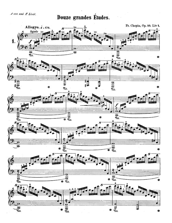 F. Chopin (쇼팽) - Etude Op.10 No.1 (승리)