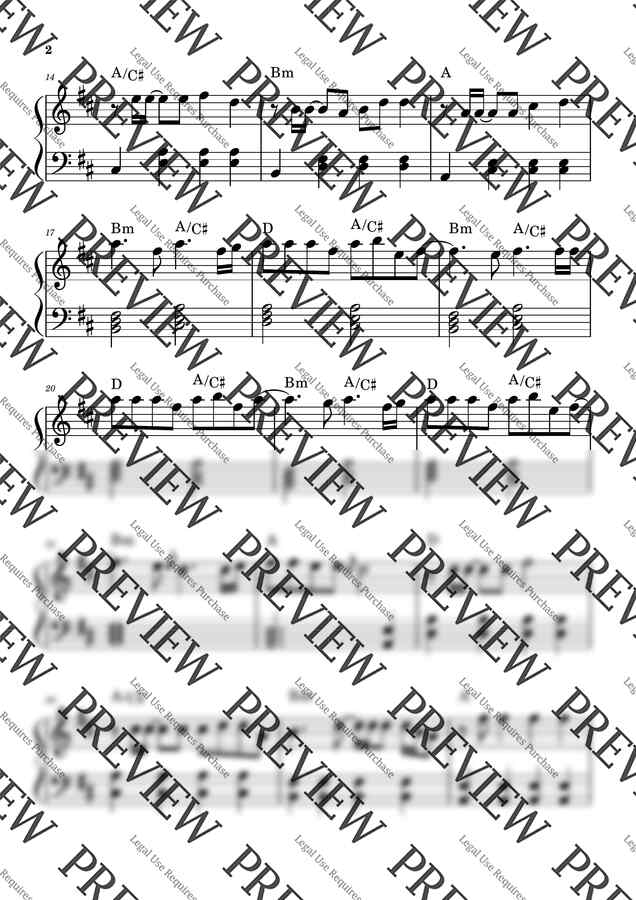 주토피아2 OST - ZOO(1절분량쉬운악보,원키+다장조2세트) (체르니100부터) by 스마일데이1