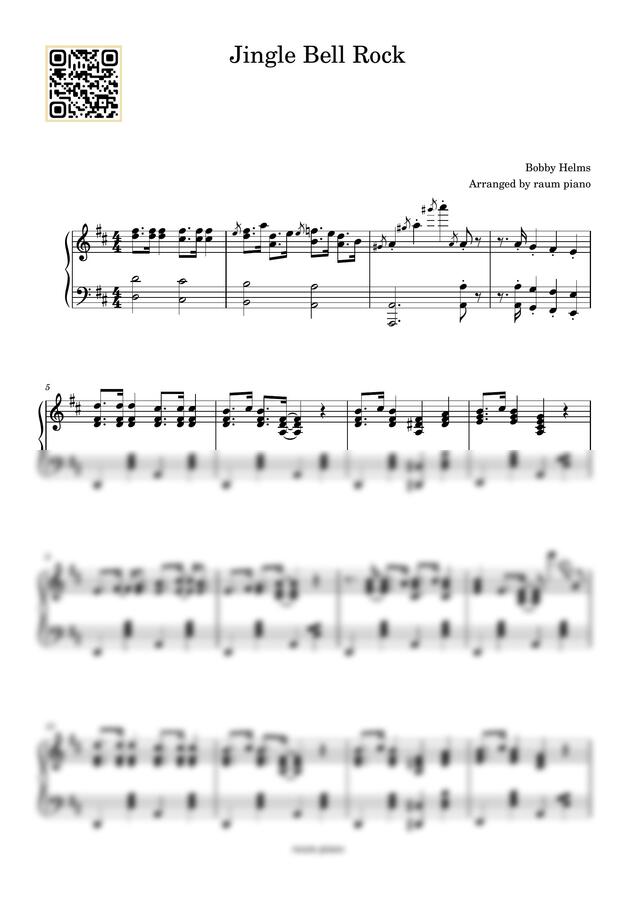 Bobby Helms - Jingle Bell Rock (고급/체르니30) by raum piano0