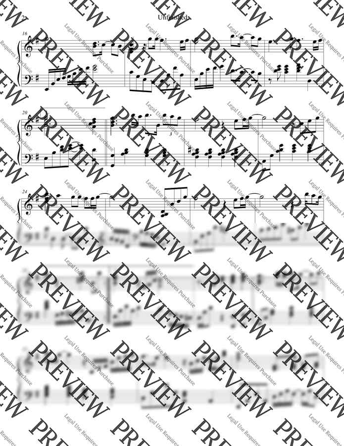 X-Japan - Unfinished (Em key) by New Sheet1