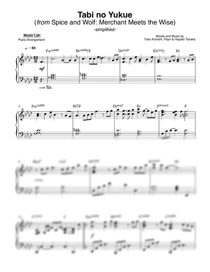 Hana Hope - Tabi no Yukue (Simplified)