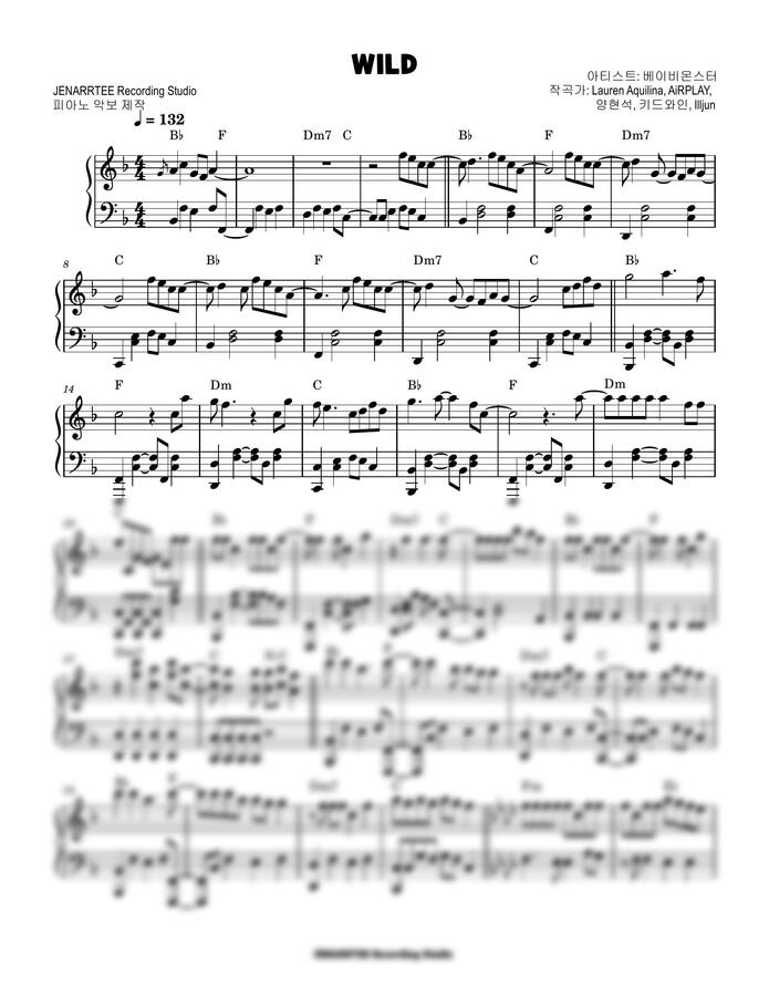 BABYMONSTER (베이비몬스터) - WILD by JENARRTEE Recording Studio0