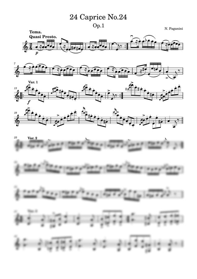 N. Paganini (파가니니) - 24 Caprice No. 24 Op. 1 (24 카프리스 24번) (바이올린) by 클래식M - Classic Music0