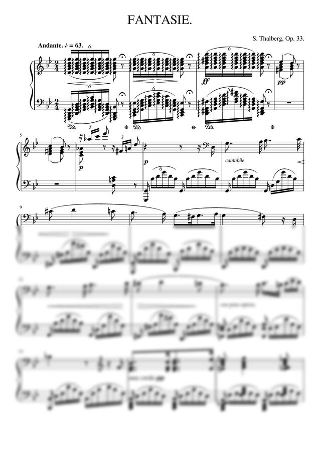 S. Thalberg G.Rossini - Rossini Thalberg Fantasia on Moses Op.33