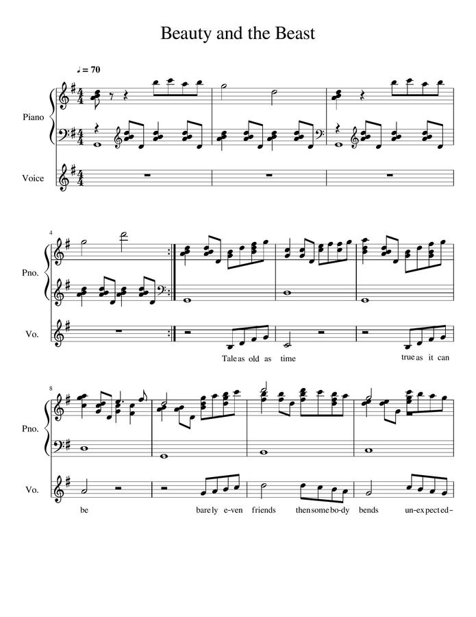 미녀와 야수 OST - Beauty And The Beast (피아노 3단)0