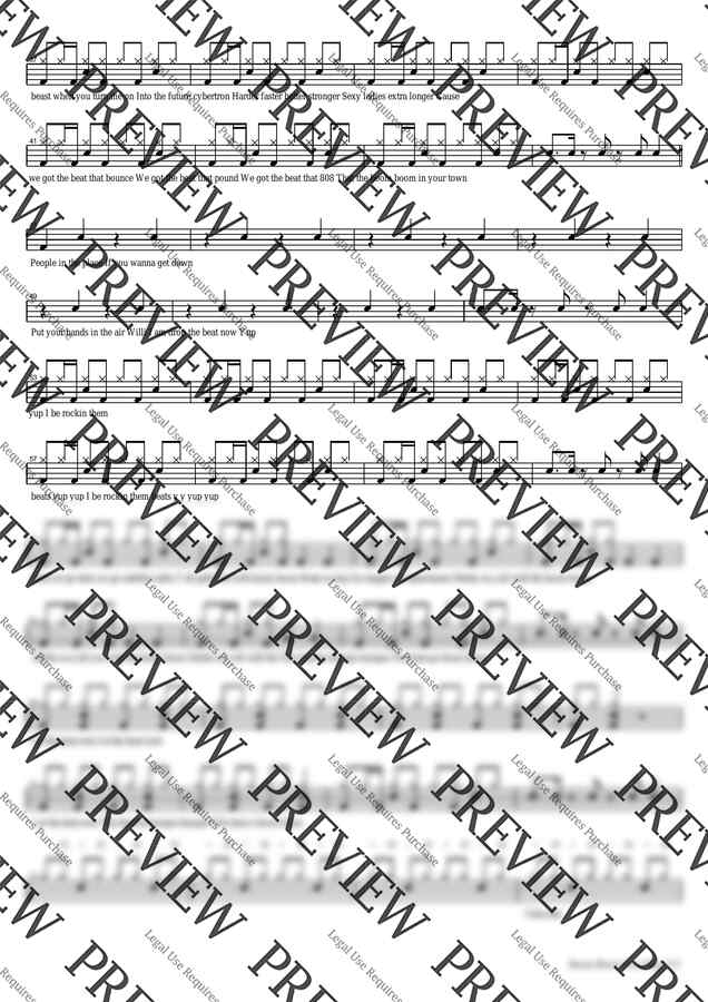 악보 > Black Eyed Peas(블랙 아이드 피스) Boom Boom Pow by 카피드럼