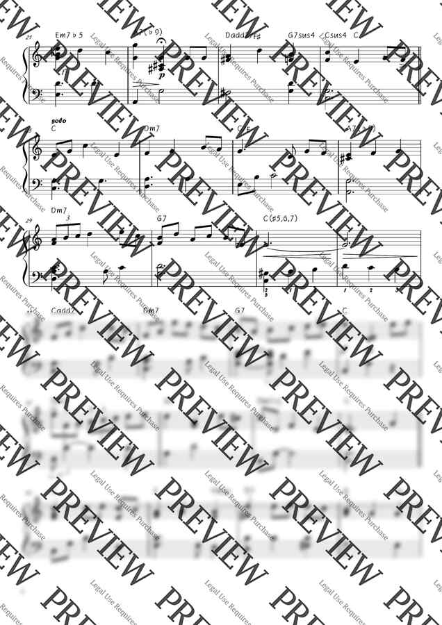 We Wish You A Merry Christmas (쉬운 재즈, C Key) by yhyhy1