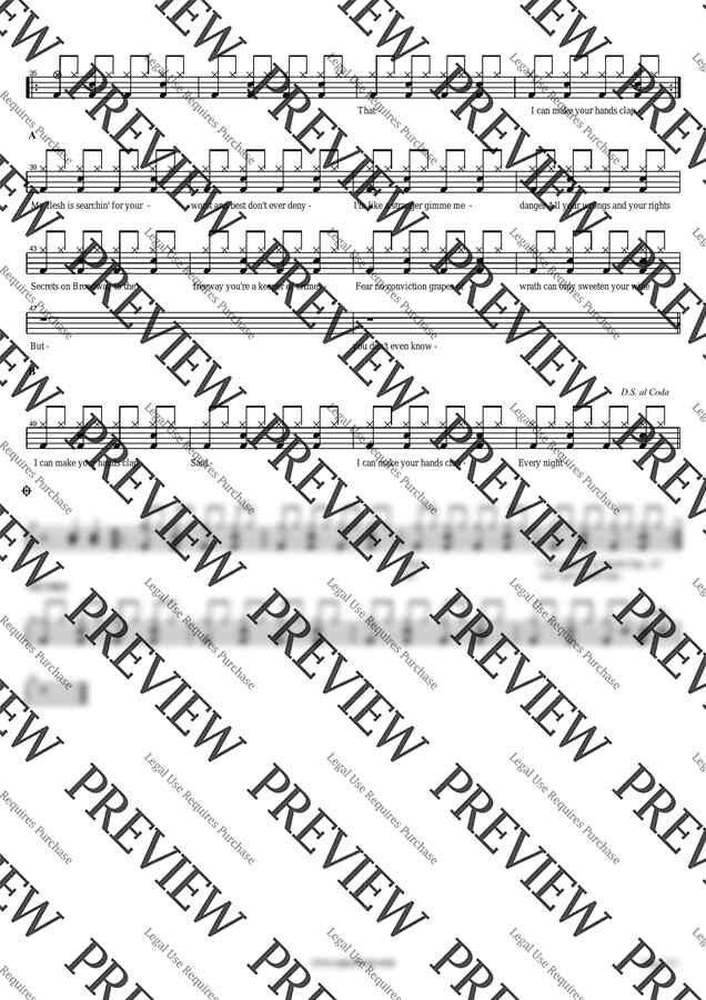 악보 > Fitz & The Tantrums HandClap by 카피드럼