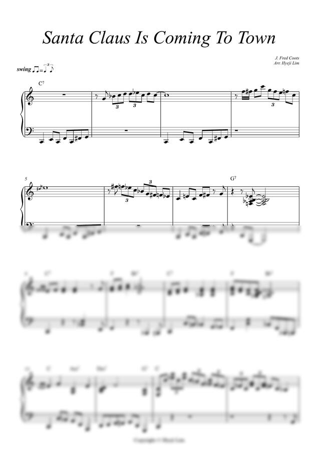 Santa Claus Is Coming to Town (Jazz ver.)