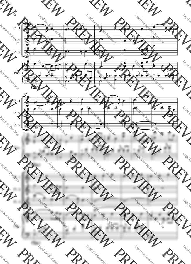 고요한 밤 거룩한 밤 [플루트 앙상블과 피아노] by 심플플루트뮤직1