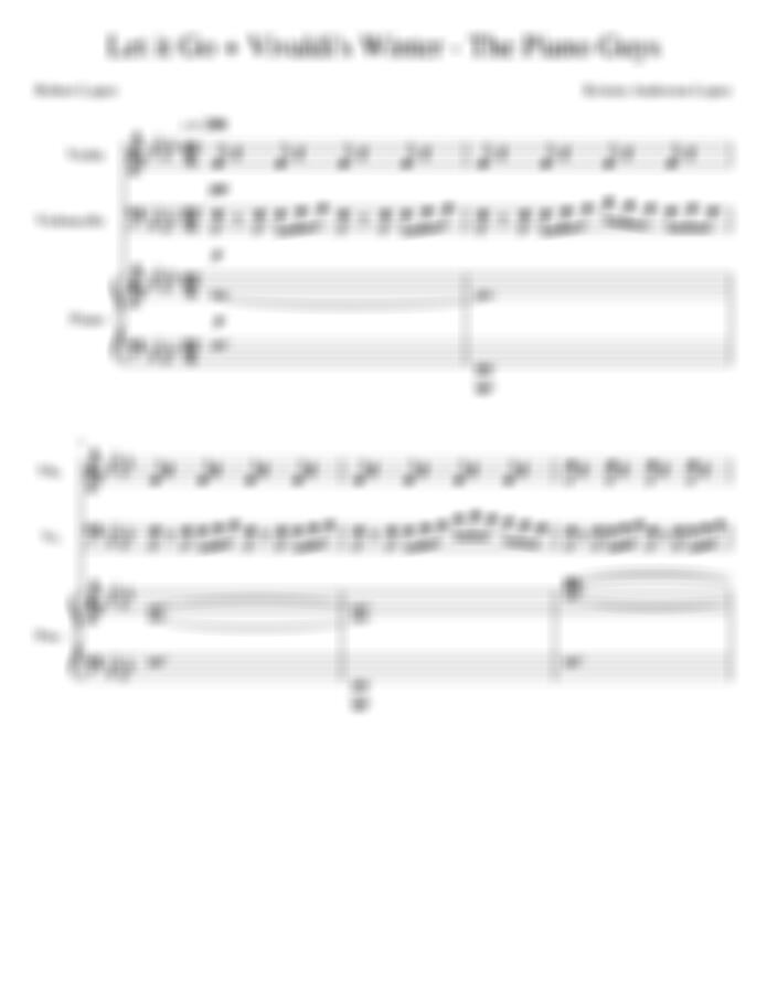 겨울왕국 OST - Let It Go + Vilaldi's Winter (The Piano Guys ver.) by 기타치는미역0