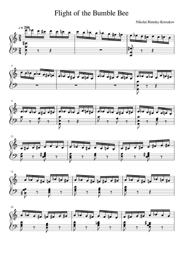 Rimsky Korsakov (림스키 코르사코프) - 쉬운(?) 왕벌의 비행 (Easy Flight of the Bumble Bee)