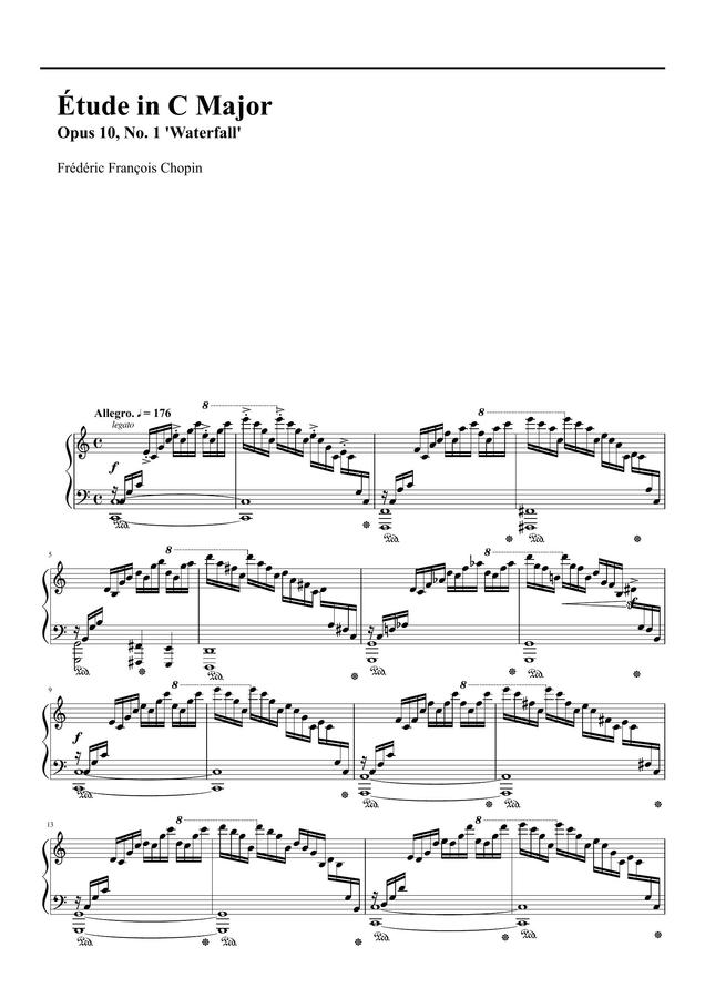 F. Chopin (쇼팽) - Etude Op.10 No.1 (승리)